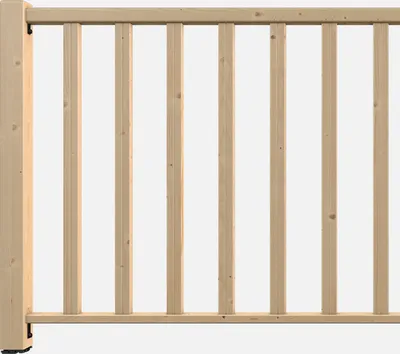 Produktbild von CLARO - Füllset für Holzgeländer 1.93m Farbe Tannenholz Bodenbefestigung