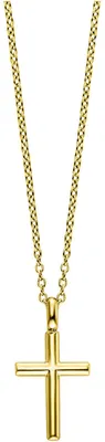 Produktbild von Julie Julsen JJKNE34453-G Mädchen Collier Kreuz Sterling-Silber 925 Gold 40 cm