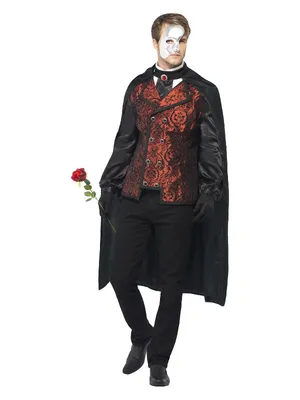 Produktbild von Schwarze Oper Maskenball Kostüm, Größe:L