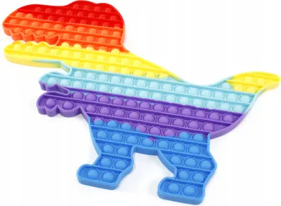Produktbild von XXL Pop It Dinosaurier - Riesiges Fidget Toy 45cm - Anti-Stress Spielzeug für Kinder