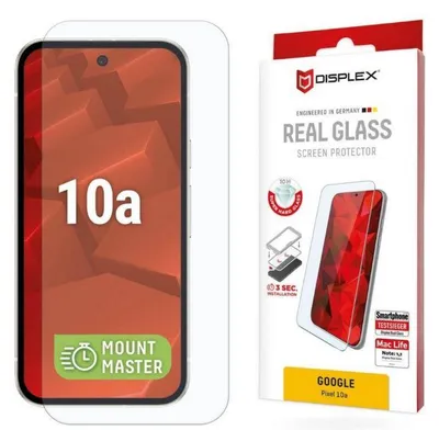 Produktbild von Displex Panzerglas (10H, 2D) für Google Pixel 10a, kratzer-resistent, Google, Pixel 10a, Trockene Anwendung, Schmutzabweisend, Schlagfest, Kratzresistent, Transparent, 1 Stück(e)