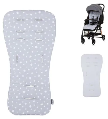 Immagine prodotto di Chipolino inserto sedile carrozzina universale cotone traspirante grigio