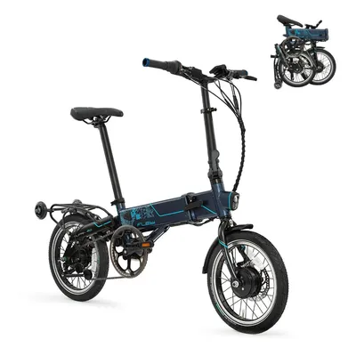 Immagine prodotto di E-bike pieghevole Supra 4.0+ Tech, colore blu navy | autonomia 90 km | batteria 14 Ah | ruote da 16 pollici