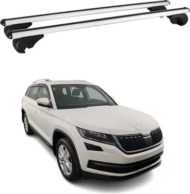 Produktbild von Dachträger Grundtäger für Skoda Kodiaq 2016-2024 75kg Aluminium Silber 2tlg