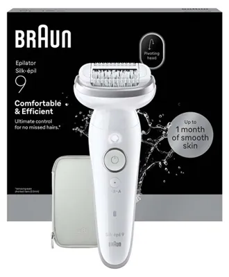 Obrázek produktu pro Braun Silk-epil 9, Stříbrná, 0,5 mm, Baterie, Německo, 126 mm, 215 mm