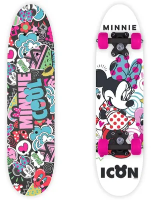 Image de Disney Minnie Mouse 24 pouces - Robuste skateboard pour enfants avec roues en PVC et trucks en PP