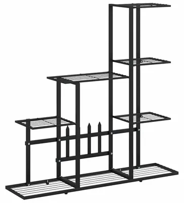 Produktbild von Metall Pflanzenständer 94,5 x 25 x 88 cm Schwarz