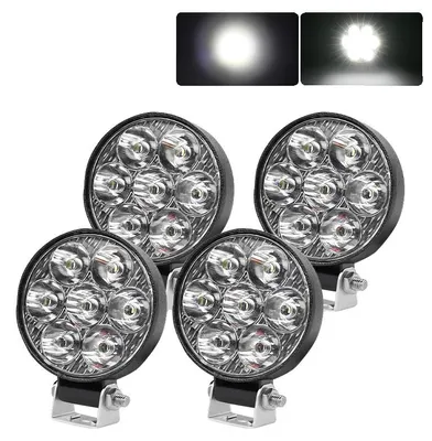 Zdjęcie produktu dla Lampa robocza, strumień świetlny 8000 lm, wodoodporna konstrukcja, 4 diody LED o średnicy 2,5 cala