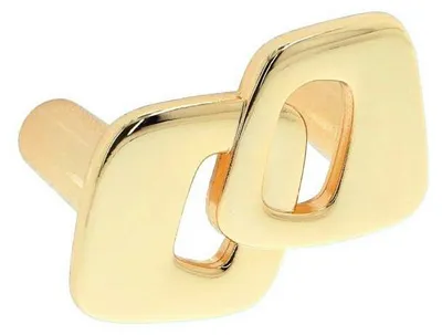 Zdjęcie produktu dla Złote uchwyty do mebli wykonane z zamaku, rozstaw otworów 32 mm, zestaw 25 sztuk