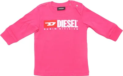 Produktbild von 6655AC GIRL DIESEL T-Shirt aus fuchsiafarbener Baumwolle für Kinder