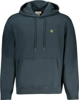 Produktbild von Blaues Herren-Kapuzensweatshirt ohne Reißverschluss mit Stickerei