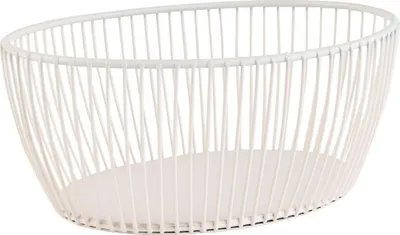 Produktbild von APS 30427 Korb SVART, Metall, 20 x 15 cm, Höhe 8 cm, weiß