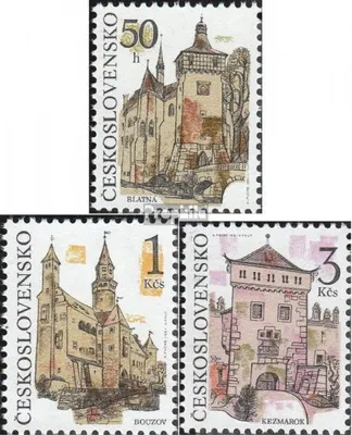 Produktbild von Briefmarken Tschechoslowakei 1991 Mi 3087-3089 (kompl.Ausg.) postfrisch Burgen