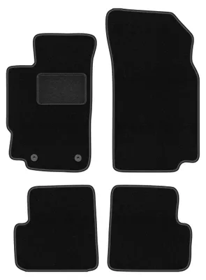 Produktbild von Velours-Fußmatten für Peugeot 406 1995-2004 (Limousine/Kombi) – 4-tlg, Schwarz, passgenau – Wielganizator LUX
