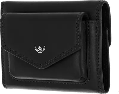 Image de Golden Head Cuir porte-monnaie Polo RFID Protect Minischeintasche 1079 Schwarz noir