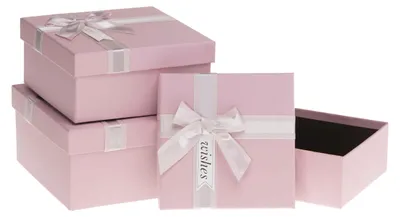 Image de Boîtes cadeaux décoratives PUG-25266-KW, lot de 3