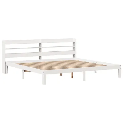 Obrázok produktu pre vidaXL Rám postele s čelom bez matraca biely 200x200 cm