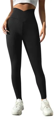 Productafbeelding van V-Taille Yoga Broek voor Vrouwen, Naadloos en Comfortabel
