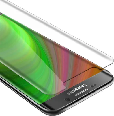 Produktbild von Cadorabo Panzer Folie für Samsung Galaxy S6 EDGE Schutzfolie in Transparent Gehärtetes Tempered Display-Schutzglas