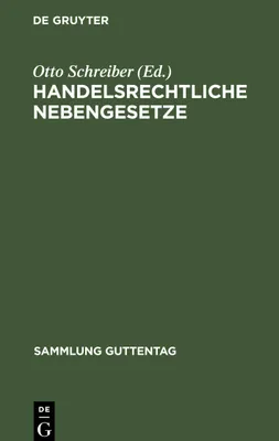 Produktbild von Handelsrechtliche Nebengesetze
