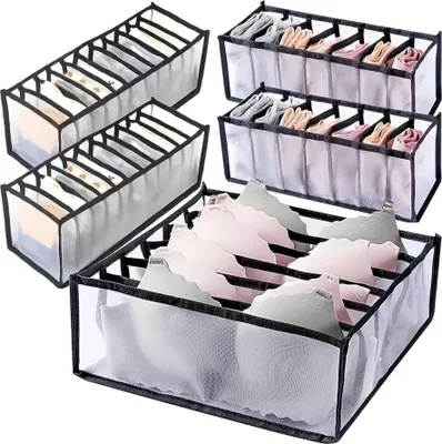 Obrázek produktu pro INF 5dílná sada úložných boxů - organizér na kalhoty, ponožky a spodní prádlo