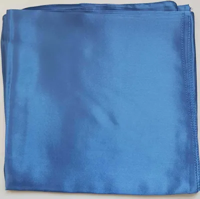 Produktbild von SATIN Kopftuch Esarp Hijab Blau 95x95cm Tesettür Turban Halstuch Turban