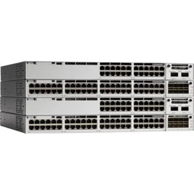 Produktbild von Cisco Catalyst C9300-24P-A, Managed, L2/L3, Gigabit Ethernet (10/100/1000), Power over Ethernet (PoE), Rack-Einbau, 1U