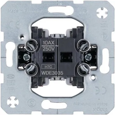 Image de Interrupteur modulaire Hager WDE3035, module à bascule encastré 10 AX