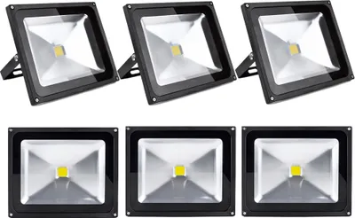 Produktbild von 6pcs 50W LED Fluter Strahler,Greenmigo IP65 Wasserdicht Kaltweiß 120° LED Außenstrahler Fluter Flutlicht AC 85-265V Tageslichtweiß