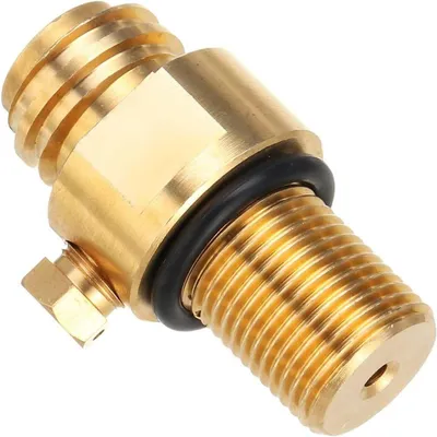 Productafbeelding van Vervangingsventiel - CO2 Tank Klep - Frisdrank Maken - Messing Constructie - M18x1.5 Schroefdraad - Messing