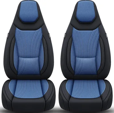 Produktbild von Schonbezüge Sitzbezüge für Smart Fortwo Forfour 453 Bj ab 2014 in Schwarz/Blau C6