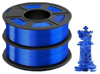 Produktbild von 3D-Drucker-Filament, umweltfreundliches PLA, optimiert für FDM-Drucker, PLA Klar Blau
