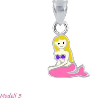 Produktbild von Meerjungfrau Kette Silber 925: Kinderschmuck Anhänger Modell 3 ohne Kette