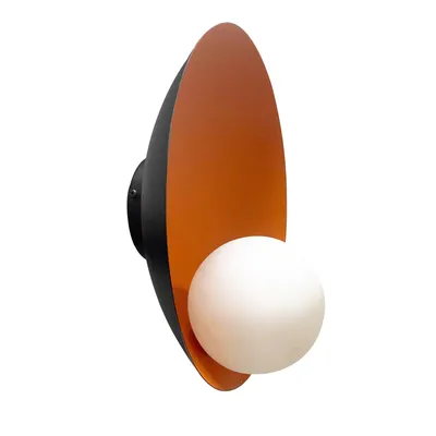 Produktbild von Pendelleuchte I Wandleuchte I Wohnzimmer, Ø40 cm Hängelampe, Esstisch Vintage , Wandlampe Badezimmer, Pendelleuchte Deckenleuchte Metall Orange