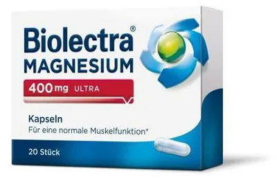 Obrázok produktu pre Biolectra Magnézium 400 mg ultra kapsuly 20 kapsúl