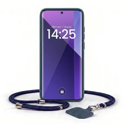 Produktbild von Handyhülle für Xiaomi Redmi Note 13 Pro+ 5G mit Handykette Band Kordel Hülle Case Schutzhülle Blau