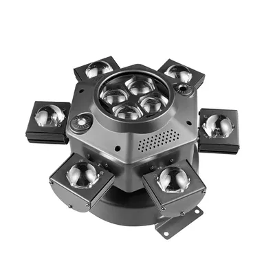Zdjęcie produktu dla Ruchoma głowica oświetleniowa, 10X10W LED, oświetlenie sceniczne DMX, 1-częściowe oświetlenie sceniczne, wtyczka EU