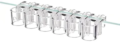Pflanzenhalter S 6er Set, transparent, mit Saugnäpfen, für Aquarien