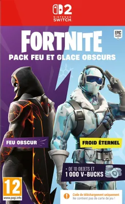 Zdjęcie produktu dla Gra Wideo Fortnite, Pack Feu & Glace Obscurs, Nintendo Switch 2, Skins i Obiekty Ekskluzywne