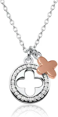 Produktbild von Florale Kette 925er Silber Zirkonia