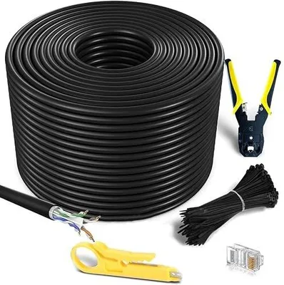 Zdjęcie produktu dla Kabel sieciowy CAT6 10M zewnętrzny wodoszczelny ethernet utp 550MHZ