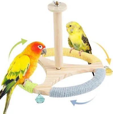 Image de Perchoirs en bois pour perroquets - Jouets pour cage