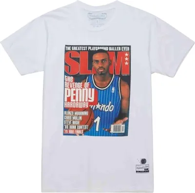 Zdjęcie produktu dla Koszulka Mitchell & Ness BMTRINTL1059-OMAWHITPHA dla Męskie