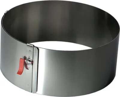 Image de Cercle à tarte en métal réglable avec levier de serrage 4 tailles