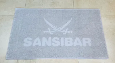 Produktbild von Sansibar Badteppich/Badematte "PEBBLE", 100% Baumwolle, extraweicher Flor, pflegeleicht, saugfähig, 60x100 cm, silber