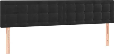 Obrázok produktu pre Čelá postelí čierne 180x5x78/88 cm zamatové