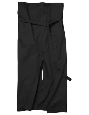 Produktbild von CG Workwear 00110-01 | Slit Apron Milano 100 x 100 cm Waschbar bis 95 °C Gehschlitz - Farbe: Black - Größe: 100 x 100 cm