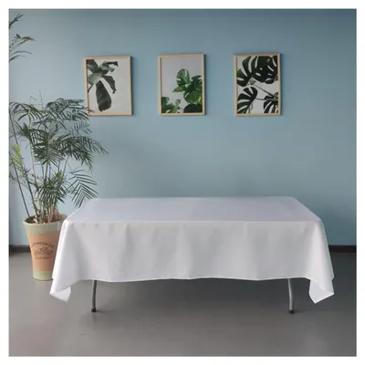 Produktbild von Tischdecke Weiß eckig 130 x 220 cm Gastronomie, Feier, Partys