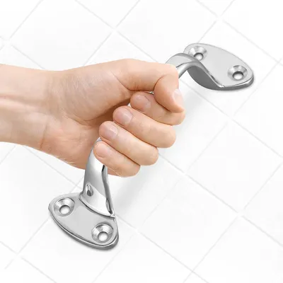Produktbild von Bad Haltegriff aus Edelstahl, 15 cm, rutschfest, für Badezimmer und Camper