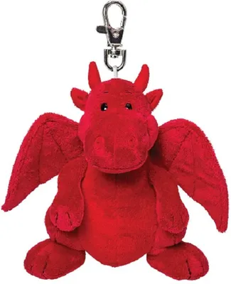 Produktbild von Suki 14443 Roter Drache Schlüsselanhänger 9 cm Kuscheltier Kollektion von Suki